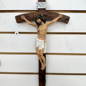 Cruz de Parede em Resina Trabalhada - 44cm